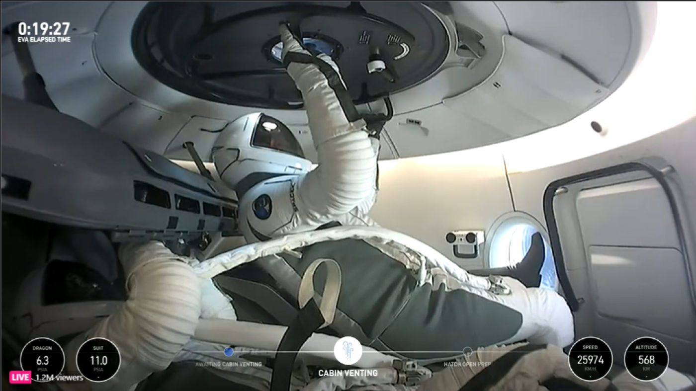 WATCH LIVE: SpaceX Polaris astronauts conduct the first-ever private spacewalk