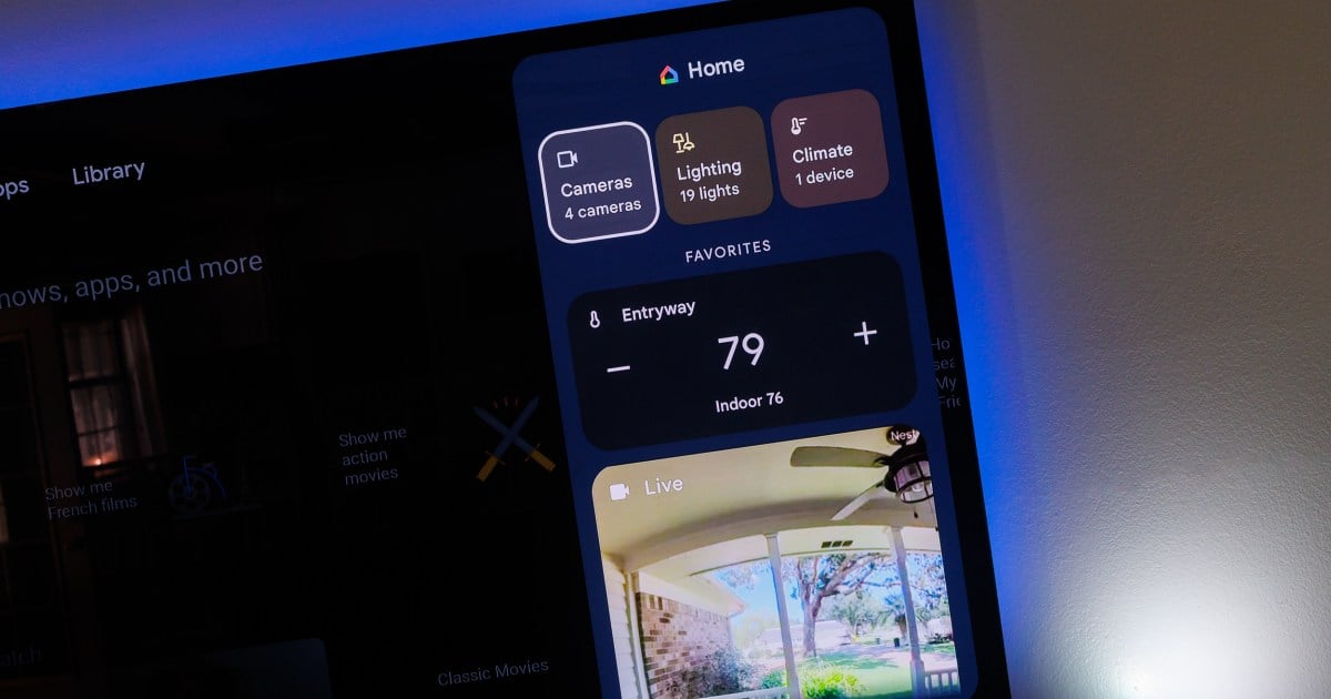 Your Google TV can now control smart home devices