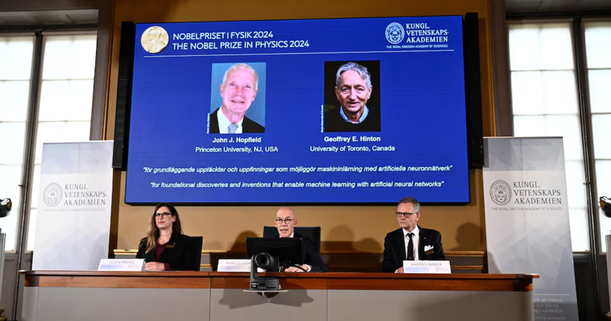 Nobel physics prize 2024 won by AI pioneers John Hopfield and Geoffrey Hinton