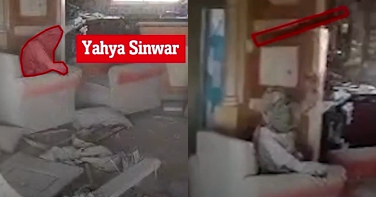 Yahya Sinwar threw stick at drone just before death, according to Israel video