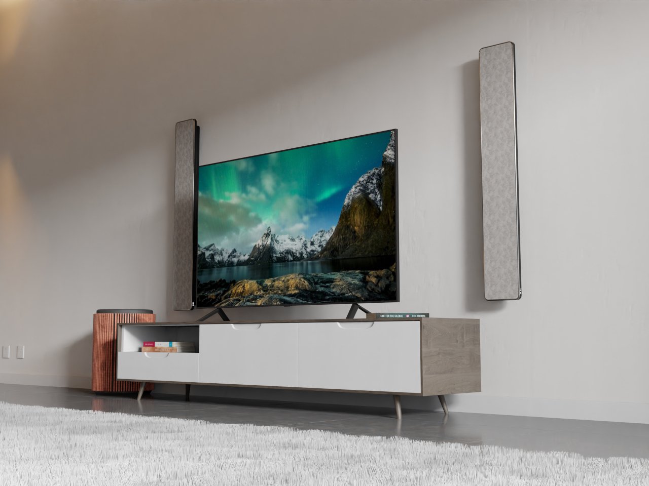 Aesthetic speaker concept adds decorative value to your home entertainment setup