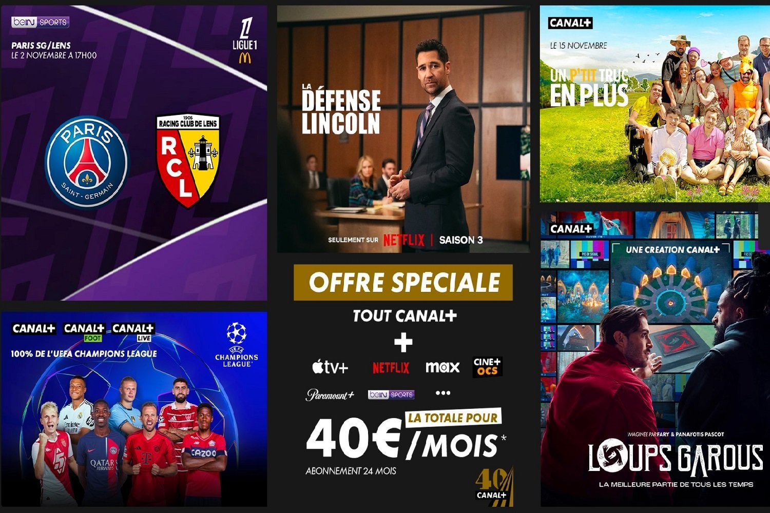 Canal+ a 40 ans ! Il sort une offre FOLLE, avec tout le streaming et le sport pour 3x rien 