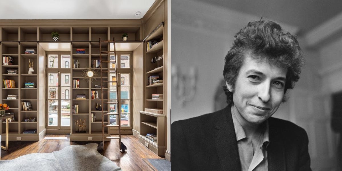 Bob Dylan lived quietly beside a secret garden in NYC for 20 years. See inside the home, now on sale for $7.25 million.