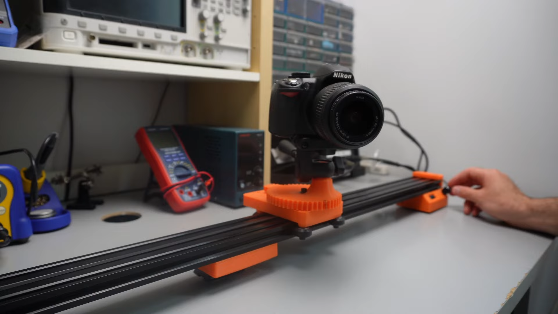 DIY Camera Slider Moves And Rotates For Slick Shots