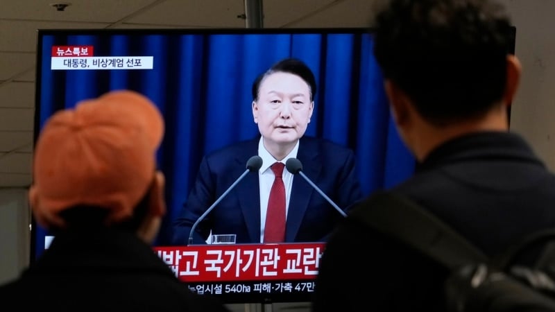 South Korean president declares emergency martial law