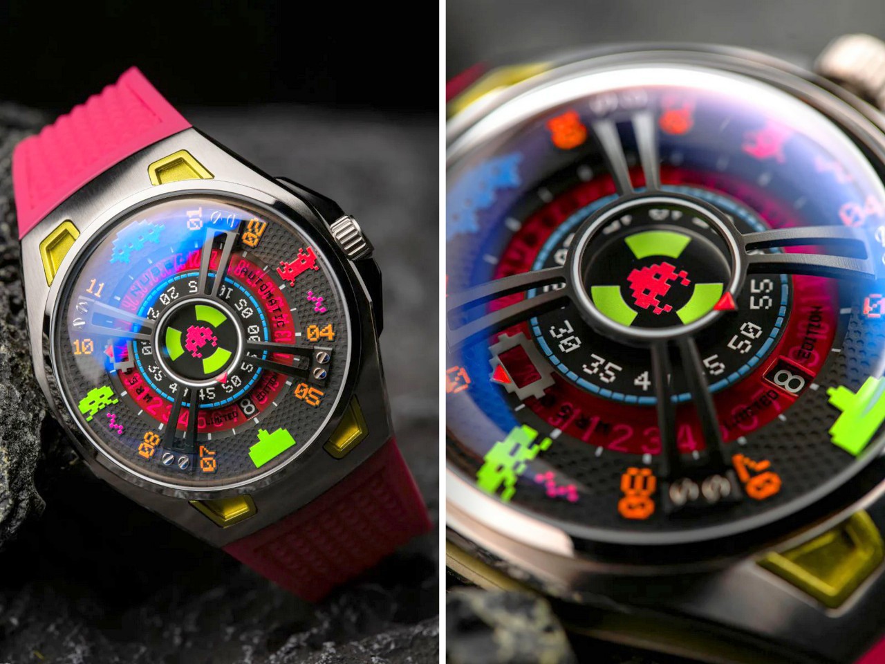 Nubeo’s Space Invaders Automatic Wristwatch Is A Cult Classic that Functions as a Timepiece