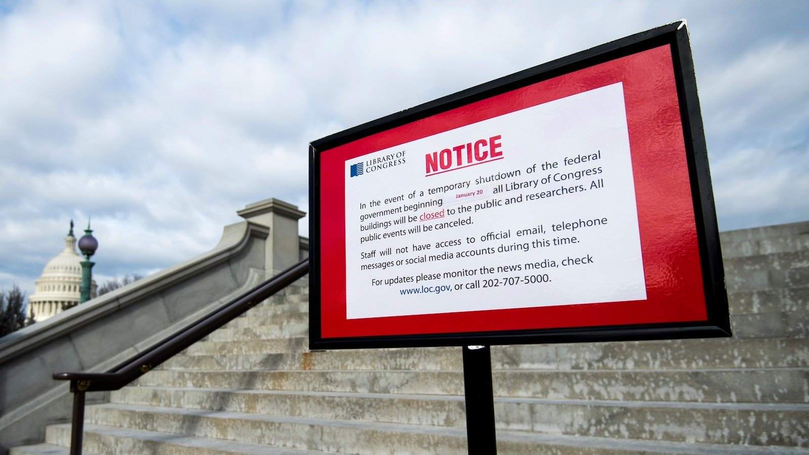 What are the possible impacts of a government shutdown?