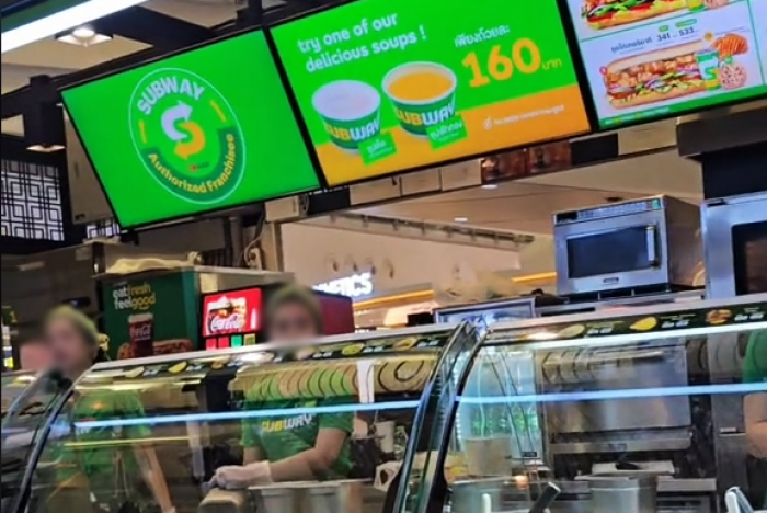 Subway at Phuket airport denies overcharging customer